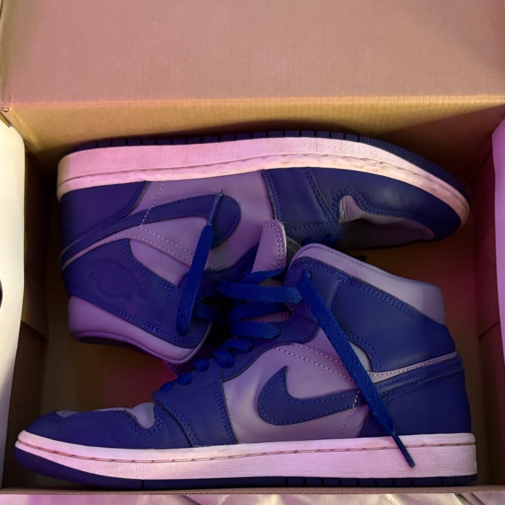 Jordan Violet Purple High-Top Sneakers